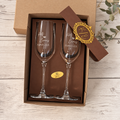 Box regalo con 2 calici incisi personalizzati